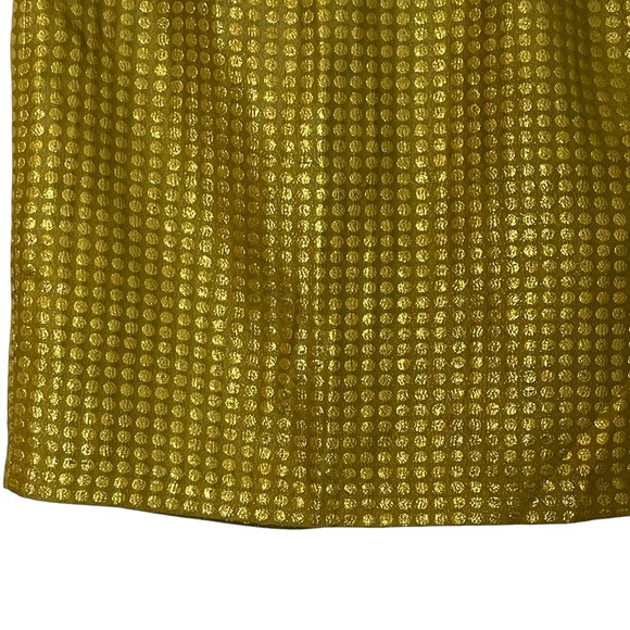 Tommy Hilfiger Womens Silk Blend Jacquard Dotted Metallic Pencil Skirt Size 6 - Picture 7 of 9